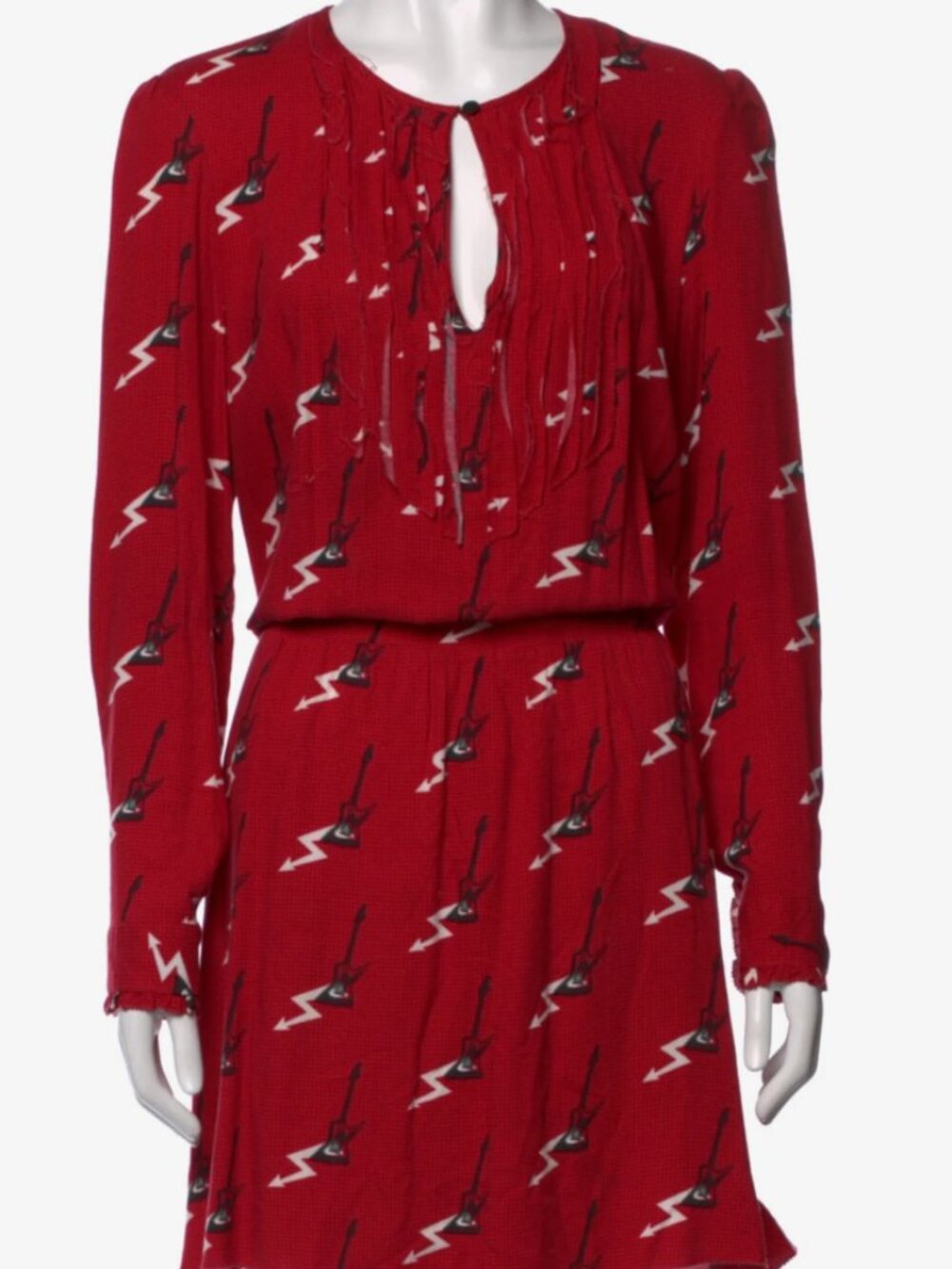 Zadig and Voltaire Guitar and Lightning shirt dress